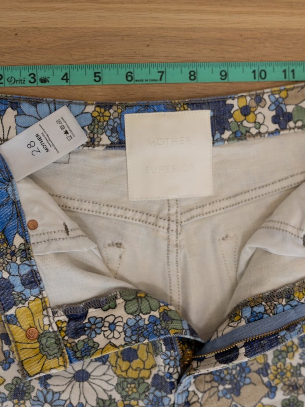 MOTHER SUPERIOR The Rambler Zip Ankle in Dirtbike Flowers Size 28 (fits like 27) - Picture 6 of 10